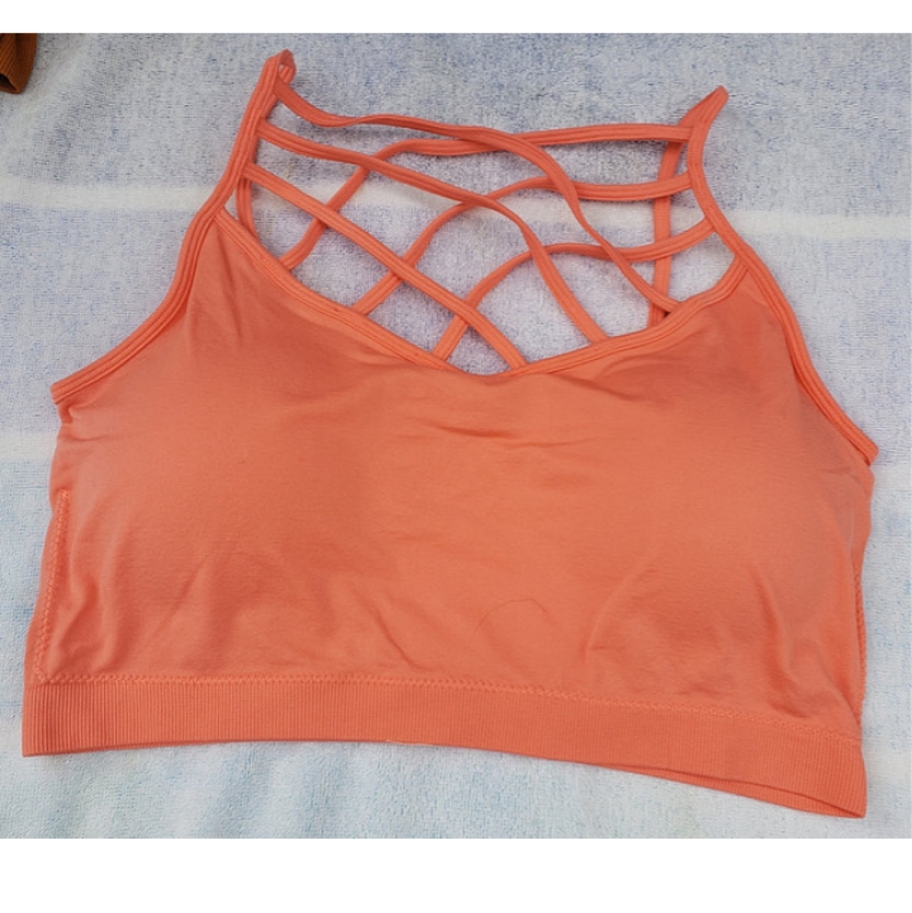 Coral strappy Bralette